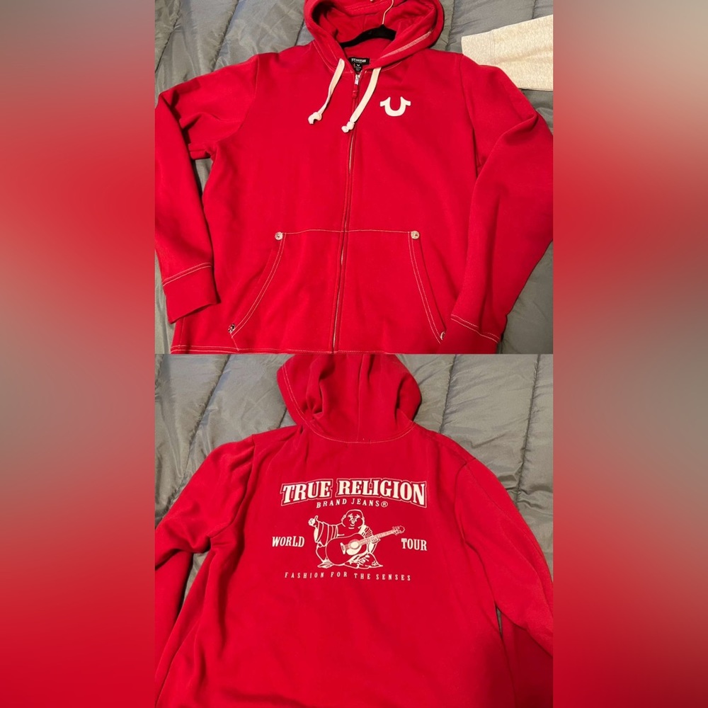 True Religion Zip up hoodie